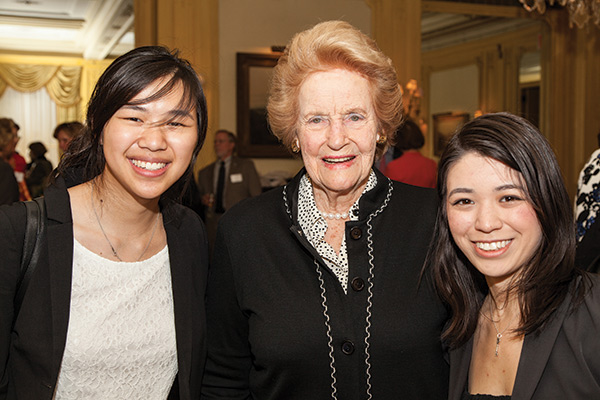 Intended Recipients Abby M. O’Neill with O’Neill Fellows Bonnie Chow and Kimberly Iwanski