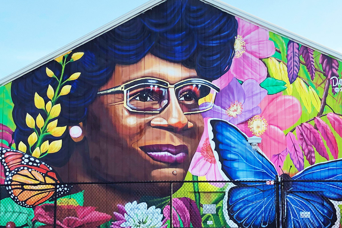 Mural at Shirley Chisholm State Park