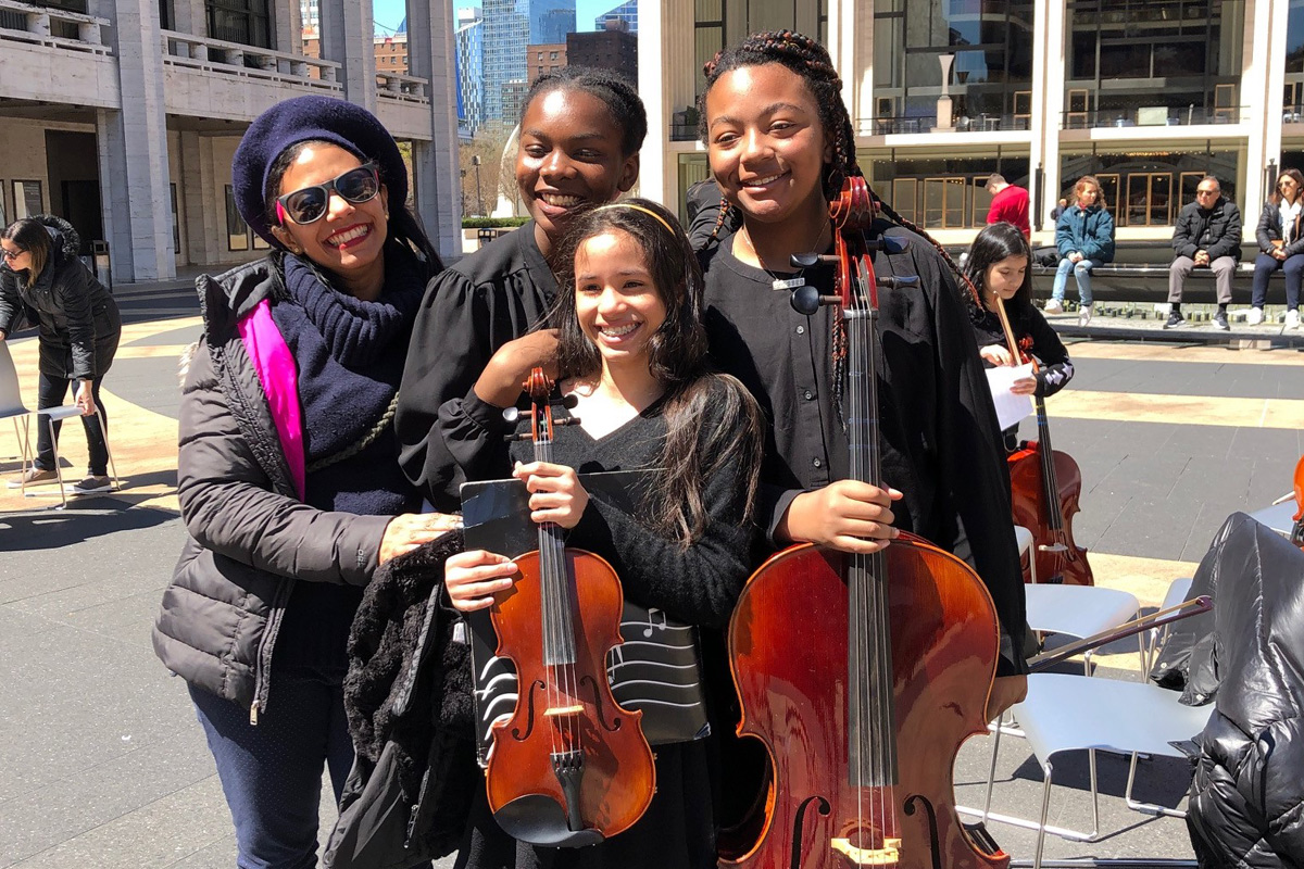 TCCS students at Lincoln Center